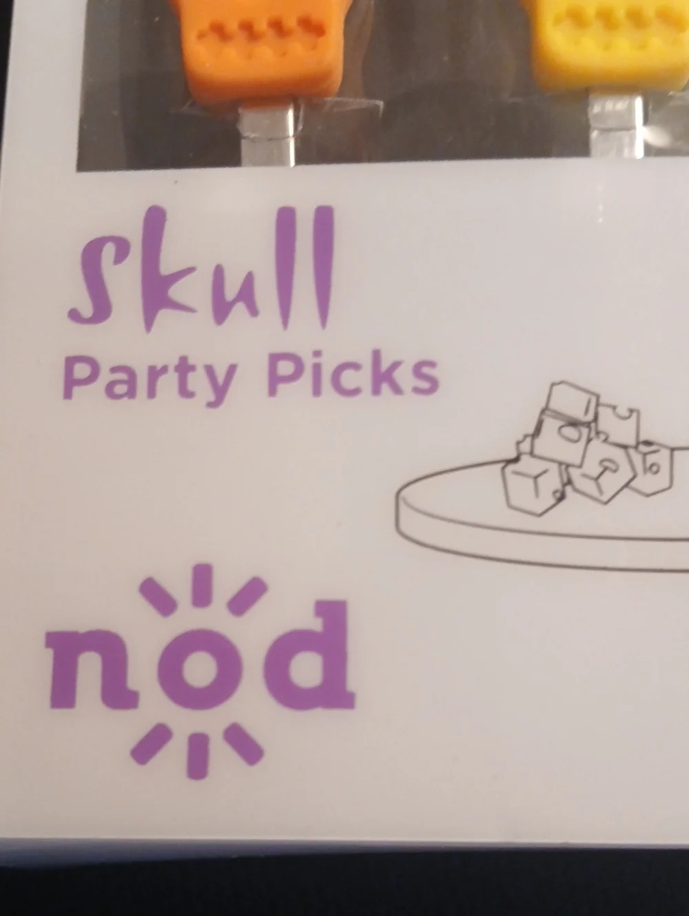 ​Nod Skull Party Picks Appetizer Forks Set Brand New in Box HALLOWEEN
